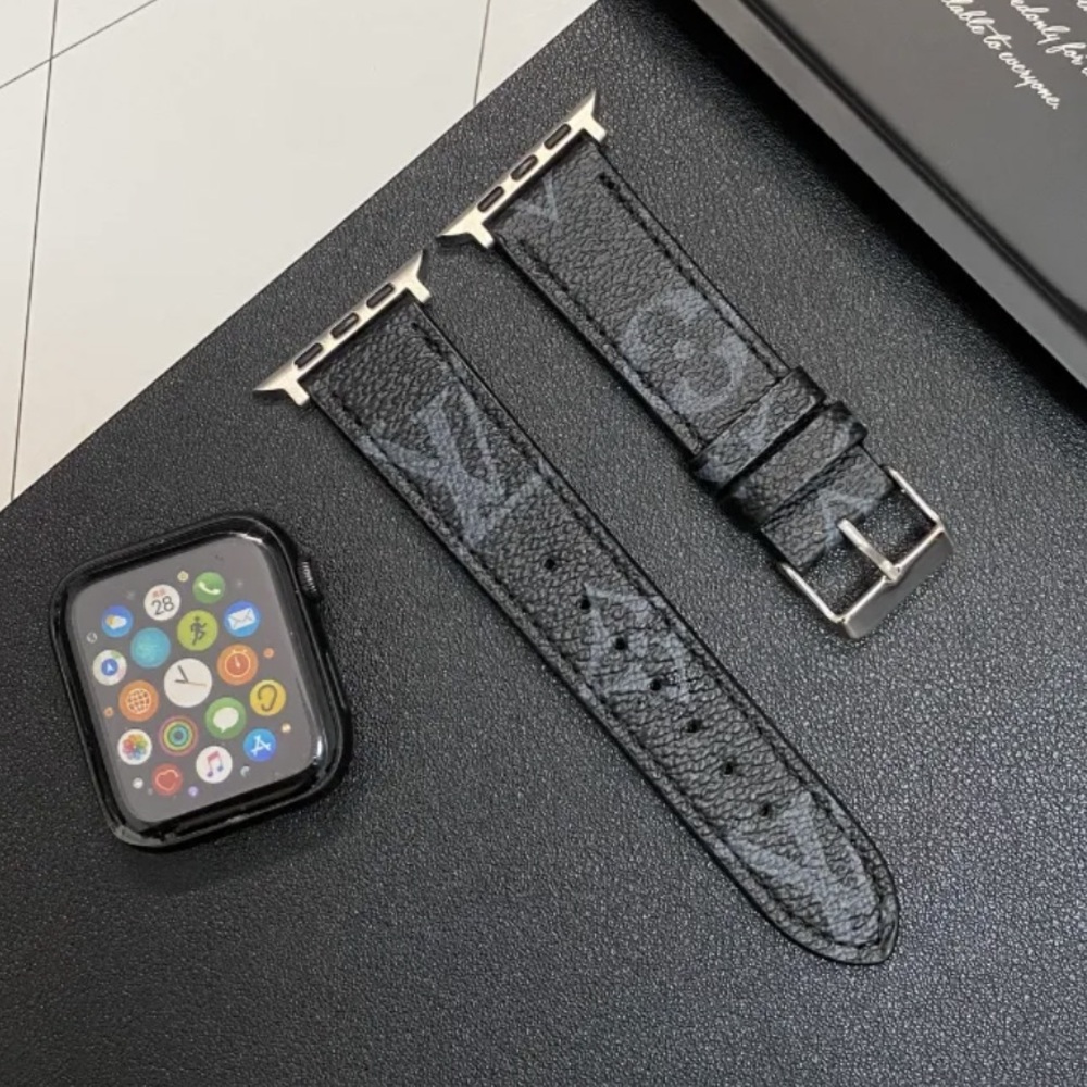 🖤LV•Black Monogram Apple Watch Band🖤 - Picture 2 of 6